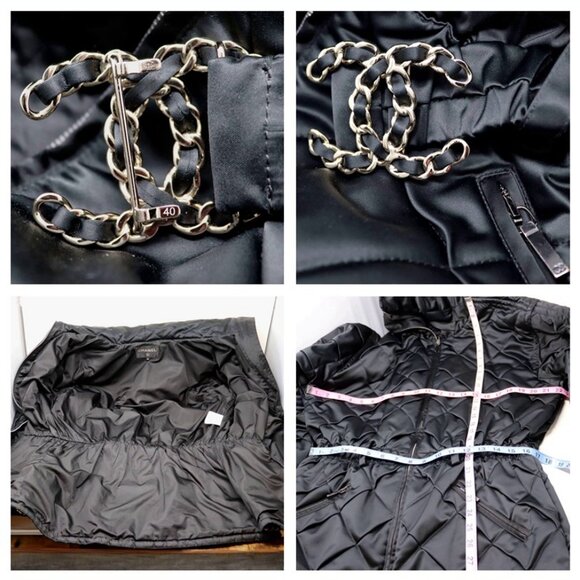 CHANEL 40 COCO BLACK NEIGE PUFFER COAT 31 RUE CAMBON METIERS D'ART 2019/20 - Picture 14 of 14